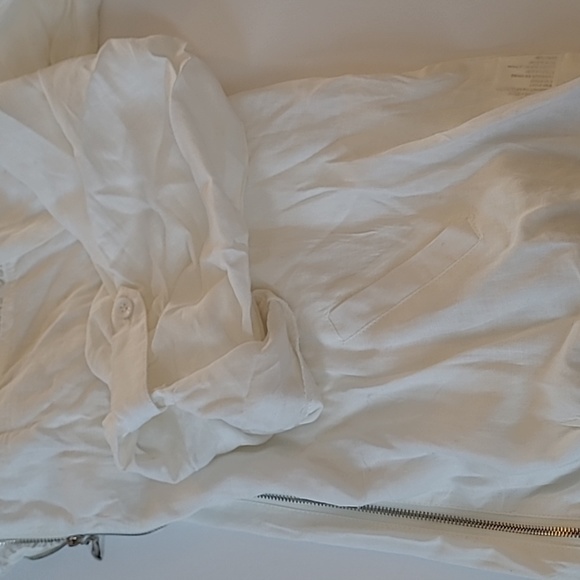 Linen blend zip bomber - Picture 4 of 6